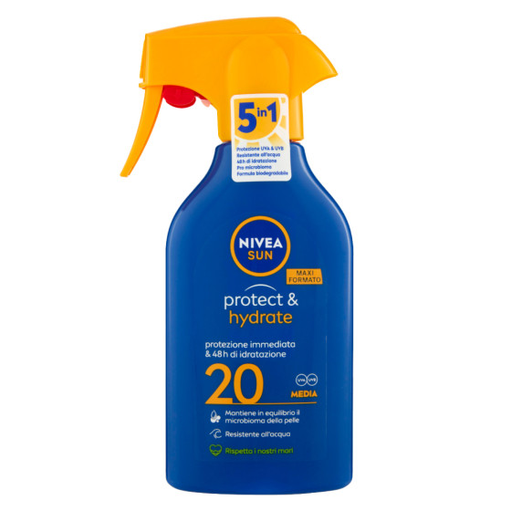 Protect & Hydrate Crema Solare Spray Idratante 48h SPF 20 Nivea Sun Protect & Hydrate Crema Solare Spray Idratante 48h SPF 20 Nivea Sun