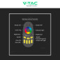 Immagine 8 - V-Tac VT-2442 Telecomando Touch Wireless per Controller di Strisce LED RGB - SKU 2924