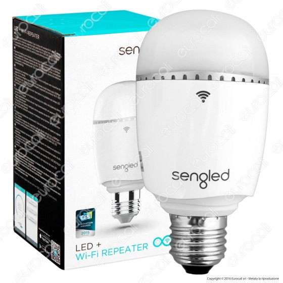 Sengled Boost Lampadina LED E27 con Wi-Fi Repeater - mod. INS105 Sengled Boost Lampadina LED E27 con Wi-Fi Repeater - mod. INS105