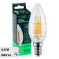 V-Tac VT-21125 Lampadina LED E14 5.5W Candle Bulb C35 Candela Filament Dimmerabile in Vetro Trasparente - SKU 7806 / 7807