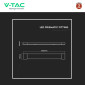 Immagine 8 - V-Tac VT-8340 Tubo LED Prismatico Plafoniera SMD 40W Lampadina 120cm - SKU 8048 / 8049