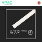 Immagine 9 - V-Tac VT-8340 Tubo LED Prismatico Plafoniera SMD 40W Lampadina 120cm - SKU 8048 / 8049