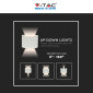 Immagine 8 - V-Tac VT-756 Lampada LED da Muro 5W Wall Light Bianca con Doppio LED SMD Applique IP65 - SKU 217082 / 217091