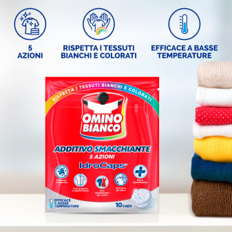 Additivo Smacchiante 5 Azioni IdroCaps Omino Bianco 10 Caps