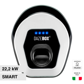 Daze DazeBox C Wall Box 22.2kW Trifase IP55 Bluetooth Wi-Fi Cavo Tipo 2 -...