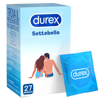Preservativi Durex Settebello Classico con Forma Classica - Confezione da 27...