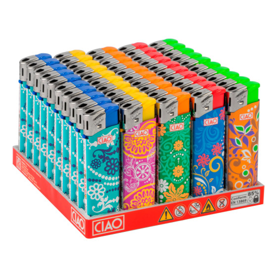 Ciao Baroque Box da 50 Accendini Elettronici Ricaricabili Ciao Baroque Box da 50 Accendini Elettronici Ricaricabili