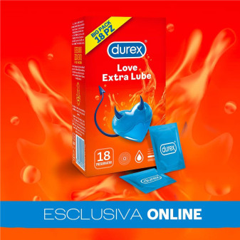 Preservativi Durex Love Extra Lube Big Pack Esclusiva Online 18pz