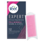 Immagine 1 - Veet Expert Strisce Depilatorie Gambe & Corpo per Pelli Normali - Confezione da 12 Strisce