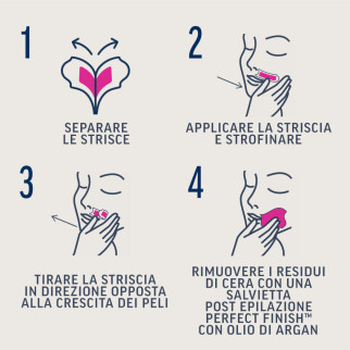 Strisce Depilatorie Viso per Pelli Normali Veet Expert 12pz