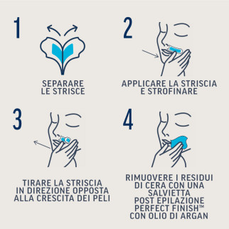 Strisce Depilatorie Viso per Pelli Sensibili Veet Expert 12pz