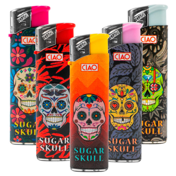 Ciao Sugar Skull Serie 5 Accendini Elettronici Ricaricabili Ciao Sugar Skull Serie 5 Accendini Elettronici Ricaricabili