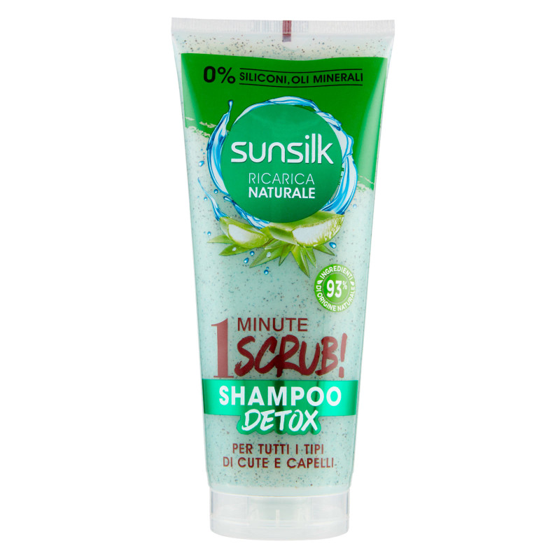 Sunsilk Ricarica Naturale 1 Minute Scrub Shampoo Detox Aloe Vera Sunsilk Ricarica Naturale 1 Minute Scrub Shampoo Detox Aloe Vera
