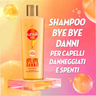 Sunsilk Shampoo Bye Bye Danni con Acido Ialuronico e Ceramide