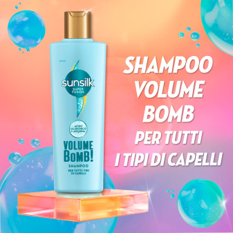 Sunsilk Shampoo Volume Bomb con Acido Ialuronico e Arginina