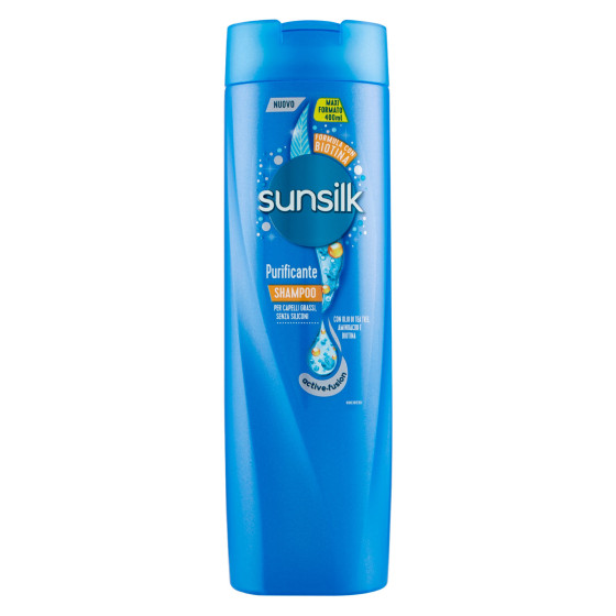 Sunsilk Shampoo Purificante con Biotina Senza Siliconi Sunsilk Shampoo Purificante con Biotina Senza Siliconi