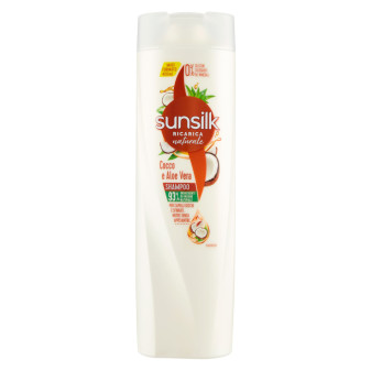 Sunsilk Ricarica Naturale con Cocco e Aloe Vera Shampoo per Capelli Secchi e...