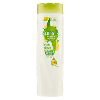 Sunsilk Ricarica Naturale Shampoo Tè Verde & Limone per Capelli Grassi