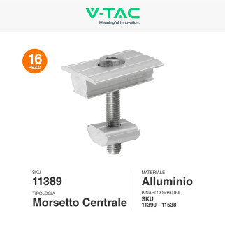 Kit Struttura per Montaggio di 8 Pannelli Solari su Tetto Piano