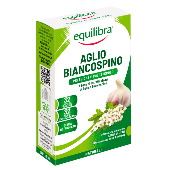 Equilibra Pressione e Colesterolo Integratore Aglio Biancospino Equilibra Pressione e Colesterolo Integratore Aglio Biancospino