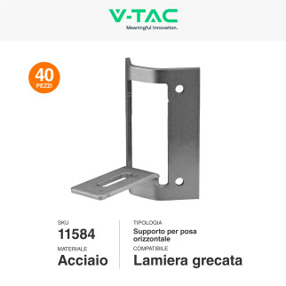 Kit Struttura per Montaggio di 10 Pannelli Solari su Tetto