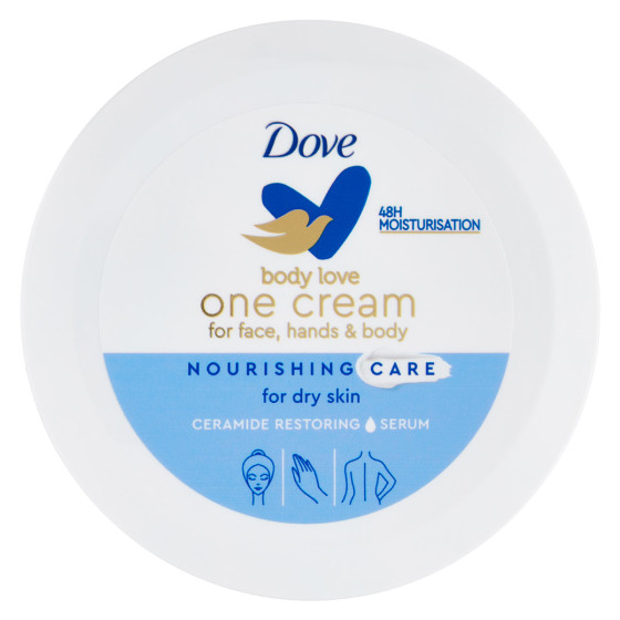 One Cream Crema Nutriente Viso Mani e Corpo Pelli Secche 250ml Dove One Cream Crema Nutriente Viso Mani e Corpo Pelli Secche 250ml Dove