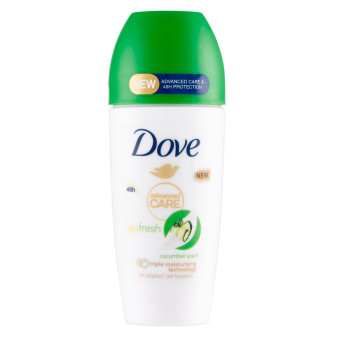 Dove Deodorante Go Fresh Roll-On Cetriolo e Tè Verde 48h 0% Alcol e...