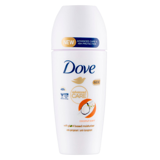 Deodorante Roll-on Cocco 48h 0% Alcol 50ml Dove