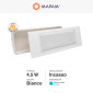 Immagine 2 - MAPAM Lampada Emergenza Incasso MP-0002-6500K - mod. MP-0002 - Compatibile con Cassa Beghelli