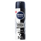 Nivea Men Deodorante Spray Black &amp; White Invisible Original SkinActive Protection 48h Anti Macchie - Flacone da 150ml