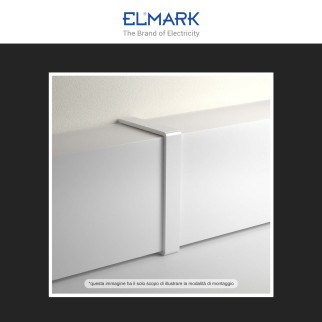 Elmark Connettore per Canaline Passacavi 100x40 in Plastica Bianca