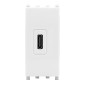 Immagine 2 - MAPAM Presa USB C T2-Gem 636B Bianco - Confezione 10pz - mod. 636B - Compatibile con Vimar PLANA