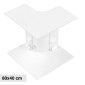 Elmark Angolo Interno per 2 Canaline Passacavi 80x40 in Plastica Bianca - mod. 56280402
