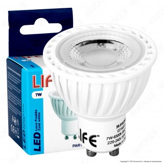 Life PAR16 Lampadina LED GU10 7W Faretto Incasso Spotlight 60° - mod.
