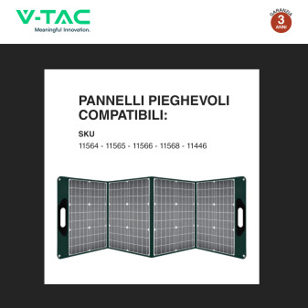 VT-1001 Accumulatore Portatile LiFePO4 1050Wh 1000W V-Tac