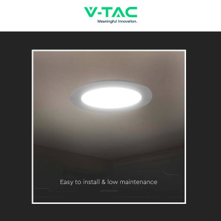 VT-61006 Mini Pannello LED Rotondo Slim 6W SMD da Incasso V-Tac