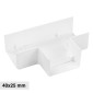 Elmark Angolo a T per 3 Canaline Passacavi 40x25 in Plastica Bianca - mod. 56240253