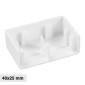 Elmark Tappo di Chiusura per Canaline Passacavi 40x25 in Plastica Bianca - mod. 56240256