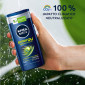 Immagine 2 - Nivea Men Energy Shower Gel Bagnoschiuma Energizzante 3in1 Uomo per Corpo Capelli Viso con Estratto di Menta - Flacone da 250ml