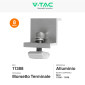 Immagine 6 - V-Tac Kit Struttura in Alluminio per Montaggio di 6 Pannelli Solari Fotovoltaici 35mm da 400W a 550W per Tetto Piano