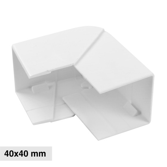 Elmark Angolo Esterno Regolabile per Canaline Passacavi 40x40 Elmark Angolo Esterno Regolabile per Canaline Passacavi 40x40