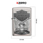 Immagine 4 - Zippo Accendino Ricaricabile ed Antivento con Fantasia Harley-Davidson - mod. 200HD-H284 [TERMINATO]