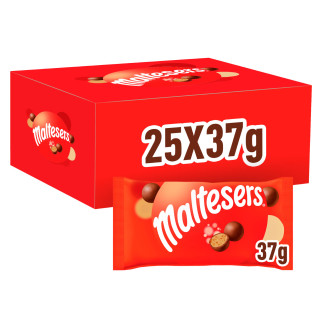 Praline al Malto Ricoperte di Cioccolato al Latte 25 Bustine Maltesers