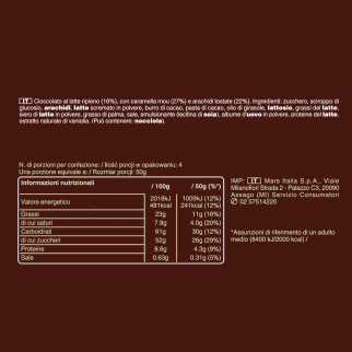 Snack con Arachidi e Caramello Ricoperto di Cioccolata Snickers 24x