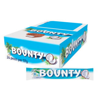 Snack al Cocco Ricoperto di Cioccolata Bounty 24x 57g