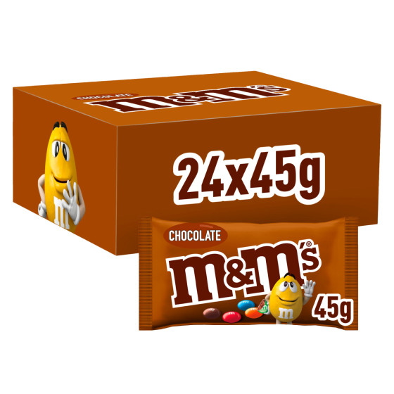 Confetti con Morbido Cioccolato M&M's Chocolate 24x 45g Confetti con Morbido Cioccolato M&M's Chocolate 24x 45g
