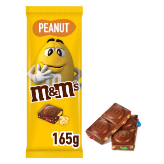 Tavoletta con Arachidi Ricoperta di Cioccolato M&M's Peanut 165g