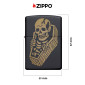 Immagine 4 - Zippo Accendino a Benzina Ricaricabile ed Antivento con Fantasia Skull Coffin - mod. 218