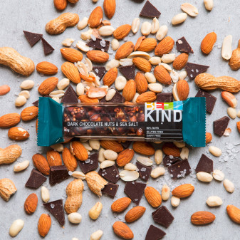 Dark Chocolate Nuts & Sea Salt 12 Barrette 40g Be-Kind