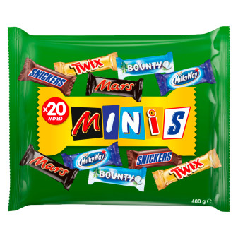 Mixed Minis Mars Snickers Twix Bounty MilkyWay Snack Misti - Confezione da...